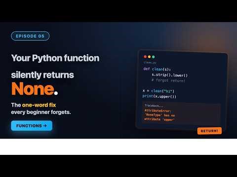 Python Functions in 14 Min (Write Once, Use Everywhere)