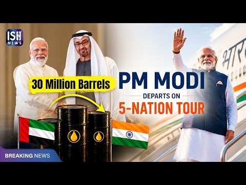 PM Modi's 5 Nation Tour: UAE to Store 30 Million Barrels of Oil in India | ISH News