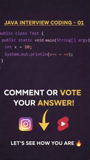 Java Interview MCQ Question ! #coding #java #interview #interviewquestions #tech