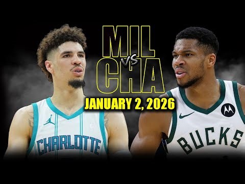Milwaukee Bucks vs Charlotte Hornets Full Game Highlights – January 2, 2026 | NBA Season