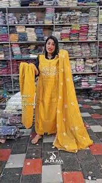 SC4350- PARTY WEAR SOFT MULCHANDERI FABRIC THREAD WORKED CHURIDHAR SET• our website: www.suruma.in