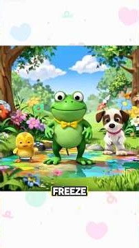 🐸 Freeze Like a Frog! 🥶 Funny Freeze Dance for Kids Nursery Rhymes #kidssongs #nurseryrhymes