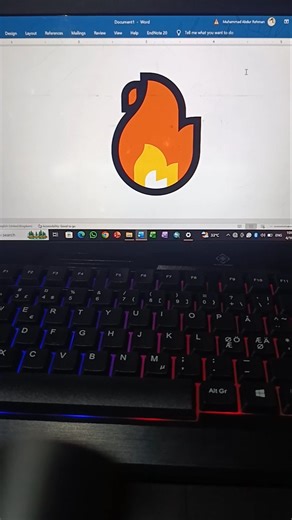 👉 🔥 Amazing Fire Logo in MS Word | آسان طریقہ سیکھیں#msword #fire #computer #byteguidepro #techtips