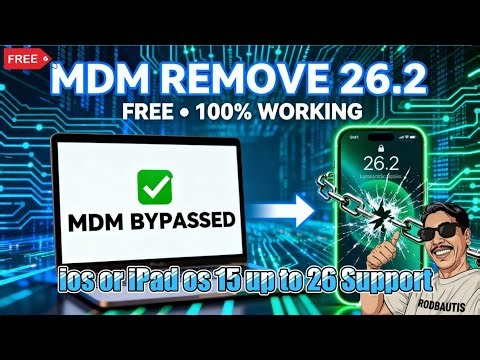 SHOCKING! iPhone MDM BYPASS iOS 26.2 • FREE TOOL (Windows) ios 15 Up To 26