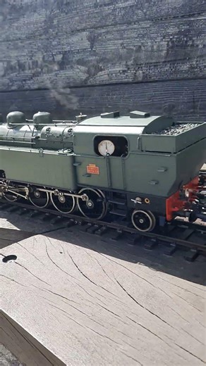 A French live steam model tank engine #train #livesteam #railroad #steamengine #modeltrains