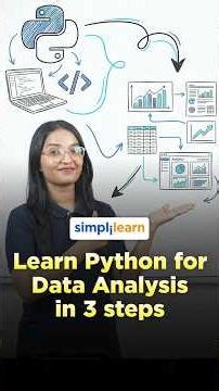 Learn Python For Data Analytics In 3 Steps | Python Data Analytics Tutorial | #Shorts | #Simplilearn