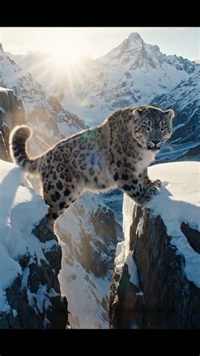 Snow Leopard Survives A Deadly Mountain Leap | Cinematic Survival Thriller