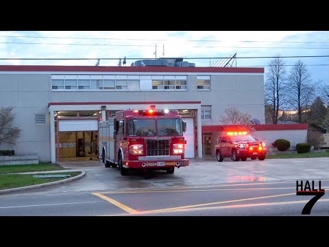 Toronto Fire Services - Rescue 231, Chief 23, & AirLight 231 Responding