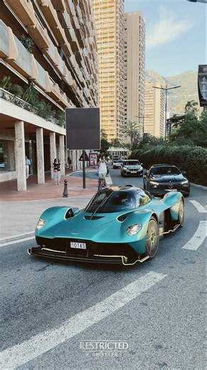Fernando Alonso Driving his Aston Martin Valkyrie in Monaco
