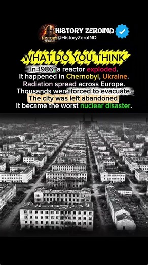 THE CHERNOBYL NUCLEAR DISASTER😱⁉️🇺🇸