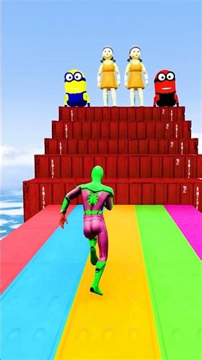 GTA 5 Epic Water Ragdolls | Spider-Man Jumps / Fails ep.16016 #shorts