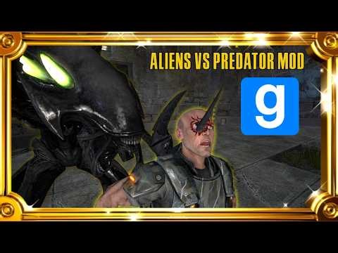 GMOD Sandbox - aliens vs predator mod - infestation -venator xenomorph !!!!