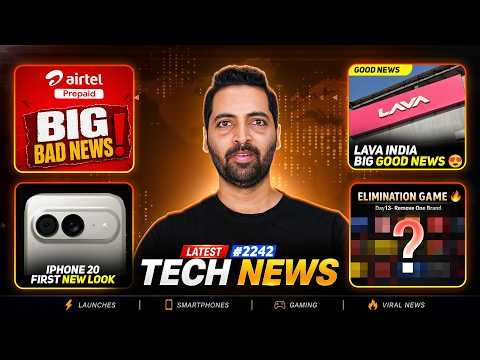 Airtel Prepaid Bad News😭,Lava Big News,POCO X9 Pro Max 12,000 mAh😱,iPhone 20 First Look😍,Pixel 11