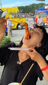 Eating only Korean street foods for a full day when this happened… #food #eating #noodles