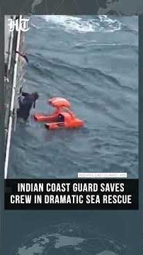 Indian Coast Guard Rescues Six Fishermen in Dramatic Operation Off Mangaluru Coast | #shorts