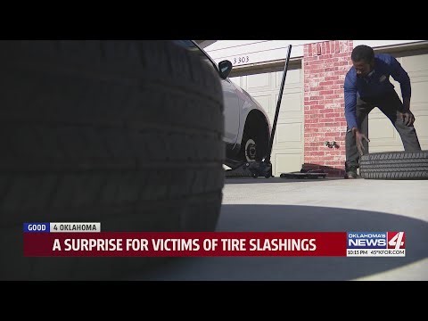 A surprise for victims of tire slashings