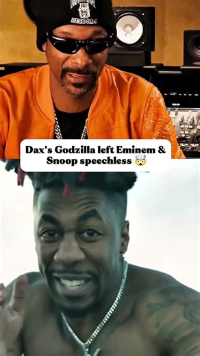 Caption:Rap Legends React Shocked 😲 🔥 @Thatsdax #Dax #Godzilla #Eminem #SnoopDogg