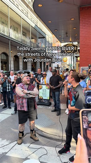 Teddy Swims Takes Over Bourbon Street in New Orleans