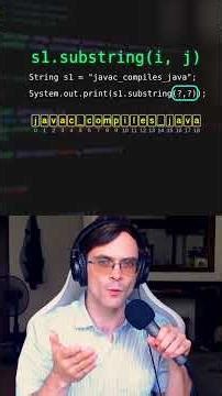 How does Java's substring method work? #java #computerscience #apcsa #coding #computerscienceexam