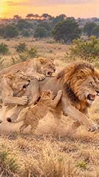 Lionesses Join Forces to Chase Away a Male Lion | Maasai Mara National Reserve