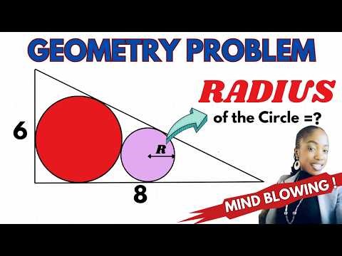 How To Solve A Hard Geometry Problem That Stumps Many | Radius ?#geometrypuzzle #geometry