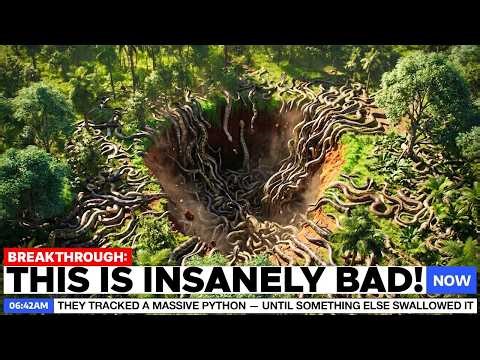 They Tracked a Massive Python — Until Something Else Swallowed It