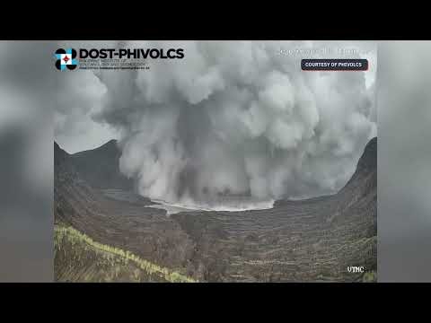 Taal Volcano minor phreatomagmatic eruption occurs on June 30