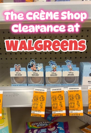 Disney CRÈME shop clearance at Walgreens! ##walgreens##walgreensfinds##walgreenshaul##thecremeshop##budgetfinds@@Walgreens