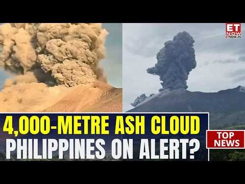 Philippines Volcano Erupts Near Manila! Dark Ash Cloud Shoots 4,000 Metres Into Sky | Watch