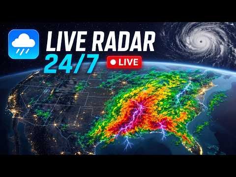 🔴 LIVE Weather Radar 24/7 — U.S. Storm Tracker & Severe Weather | Nimbus