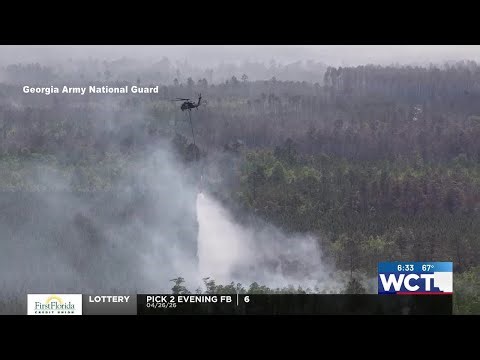 Pineland Road wildfire grows to 32,000 acres, massive response mobilized