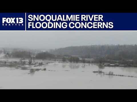 Snoqualmie River rises to moderate flood levels, impacting Carnation | FOX 13 Seattle