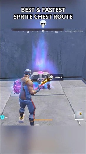 Best Fastest Sprite Chest Route 💀 #fortnite #relishh