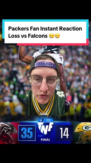 Packers fan instant reaction to loss vs Falcons TNF #packers #greenbay #football #nfl #tnf