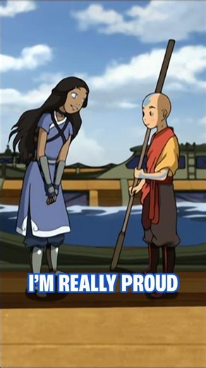 Aang Kisses Katara (For Real!) 💕 Avatar: The Last Airbender #shorts