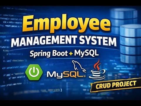 Employee Management System Project in Spring Boot with MySQL | Complete CRUD Application #springboot
