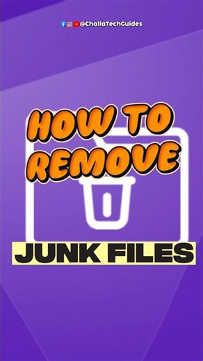 How to delete all the Junk Files from PC with one Command 🖥️