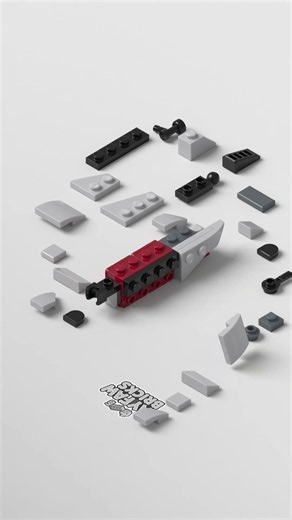 LEGO small battle ship #satisfying #lego #battleship