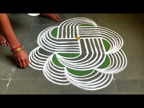 Easy margazhi madham padikolam design| Simple muggulu designs| easy rangoli designs| pongal kolam