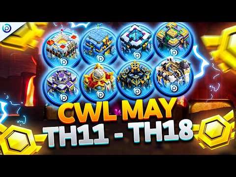NEW BEST CWL & WAR BASE LINKS for TH11–TH18 (May 2026) | Clash of Clans Base Layout