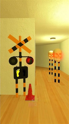 Can Railroad Crossing Will Hide From Nextbots In Gmod? #shorts
