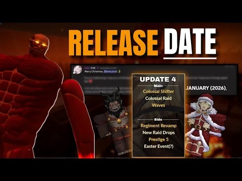 Update 4 Realease Date & Roadmaps For Future updates (AOTR)
