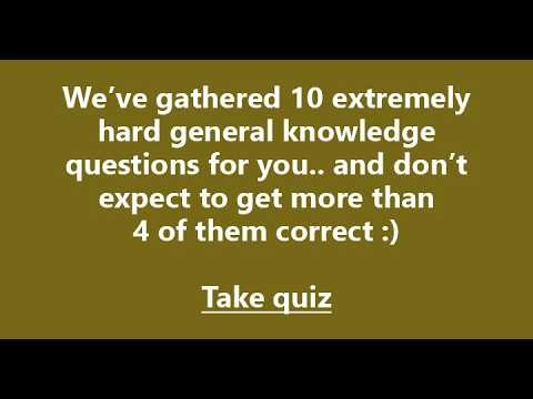 General Trivia Quiz