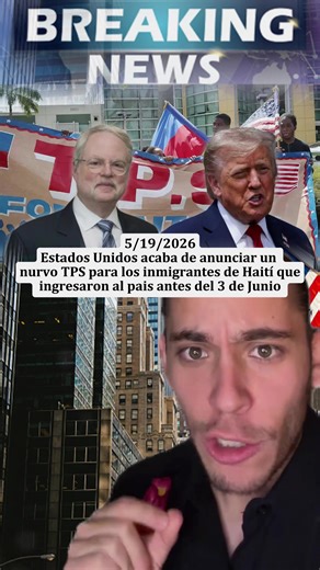 Exciting News! New TPS for Haitian Immigrants in the USA! 🇺🇸❤️ #ImmigrationNews #SupportHaiti #TrendingNow #fyp #foryou #news #carlos_eduardo_espina