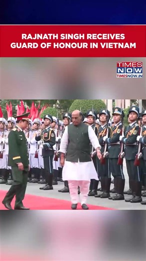 Vietnam: Defence Minister Rajnath Singh Receives Ceremonial Guard Of Honour In Hanoi #shorts