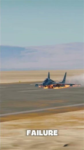 Narrow Escape! Fighter Jet Crash Landing 😱 #Shorts #warchronicles #viral