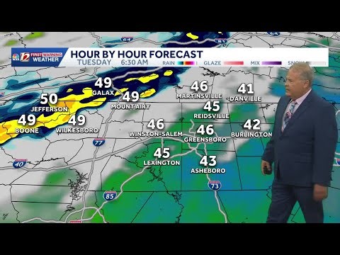 Early Tuesday Shower Risk. Severe Risk for Wednesday