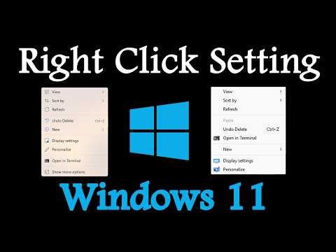 Windows 11 Right Click View | Windows 11 Right Click change | Old Right click menu | Old right click