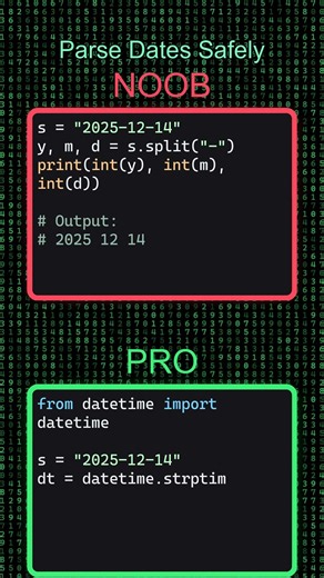 Noob vs Pro: Parse Dates Safely (datetime)