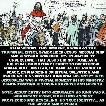 PALM SUNDAY SHORT #tonymillersundayschoollessons #happyeaster #jesuschrist